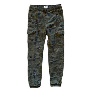 Boy's OLD NAVY Pull-On Cargo Pocket Jogger Pants CAMO GREEN Size XL 14-16